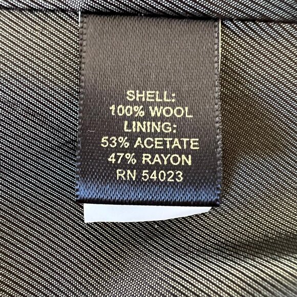 Banana Republic Men's Size 42L Dark Gray Modern-Fit 100% Wool Suit Jacket - Picture 14 of 15